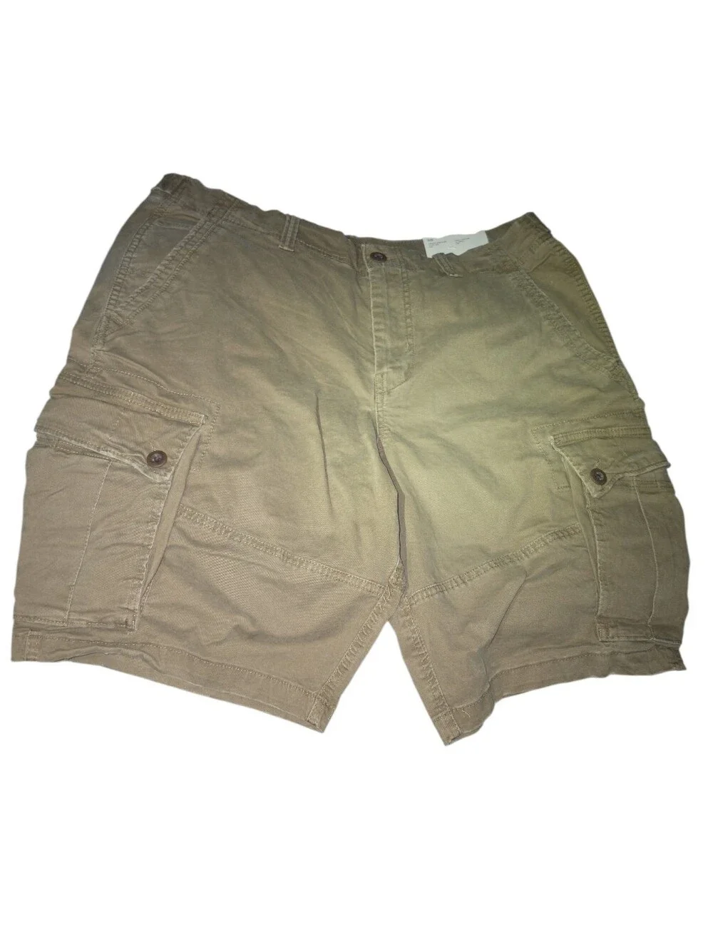 American Eagle Flex Lived-In Cargo Short in Khaki Hits At Knee NWT SIZE 36